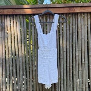 Posse White Line Sleeveless Playsuit